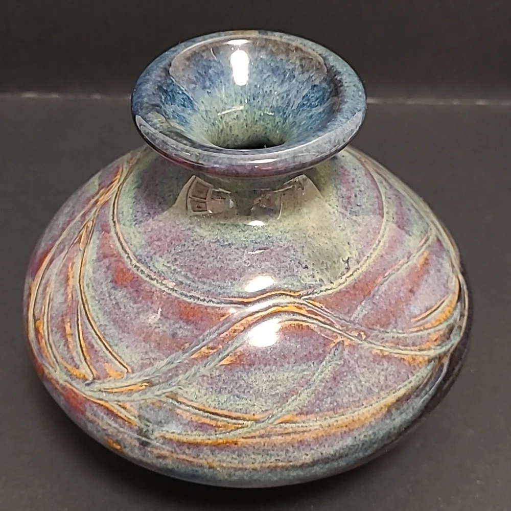 Signed Pottery Vase